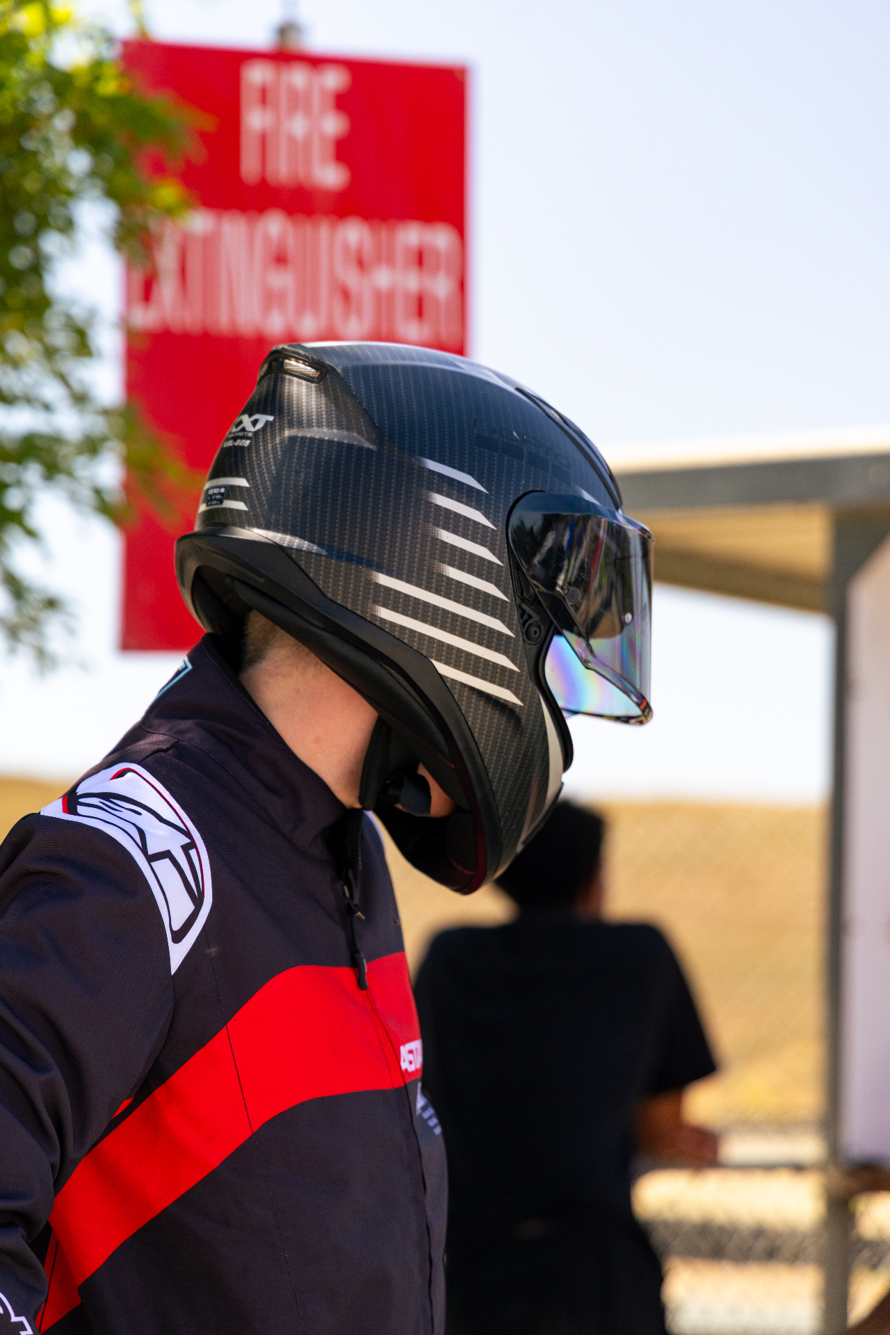 Portrait of Connor Hunter in race gear